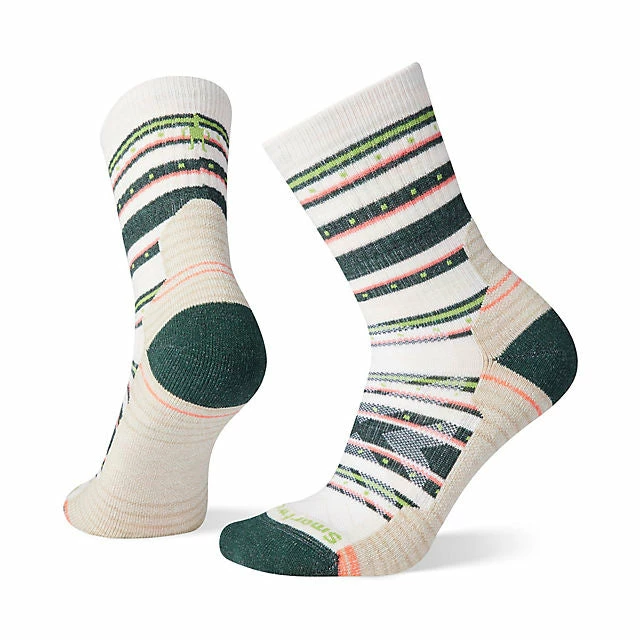 Smartwool Women's Hike Light Cushion Stitch Stripe Mid Crew Socks
