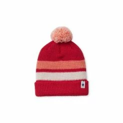 Smartwool Headwear Kids' Stripe Pom Beanie